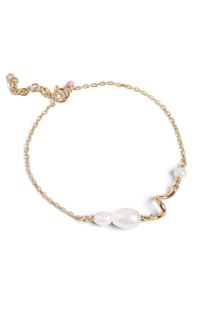 â¤ï¸ Enamel - Armbånd - Pearlie Twist Bracelet - Pearl